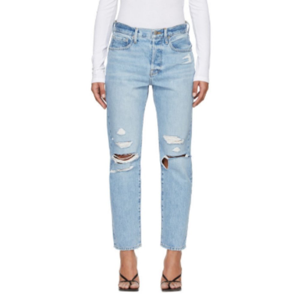 FRAME Blue 'Le Original' Mix Pocket Jeans